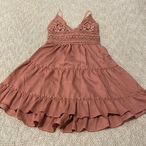 Cute Tan Dress, Never Worn!